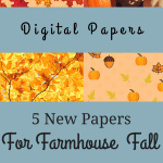 Picture of an assortment of printable paper for Fall crafting.
