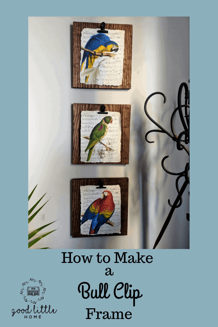 How to Make a Bull Clip Picture Frame