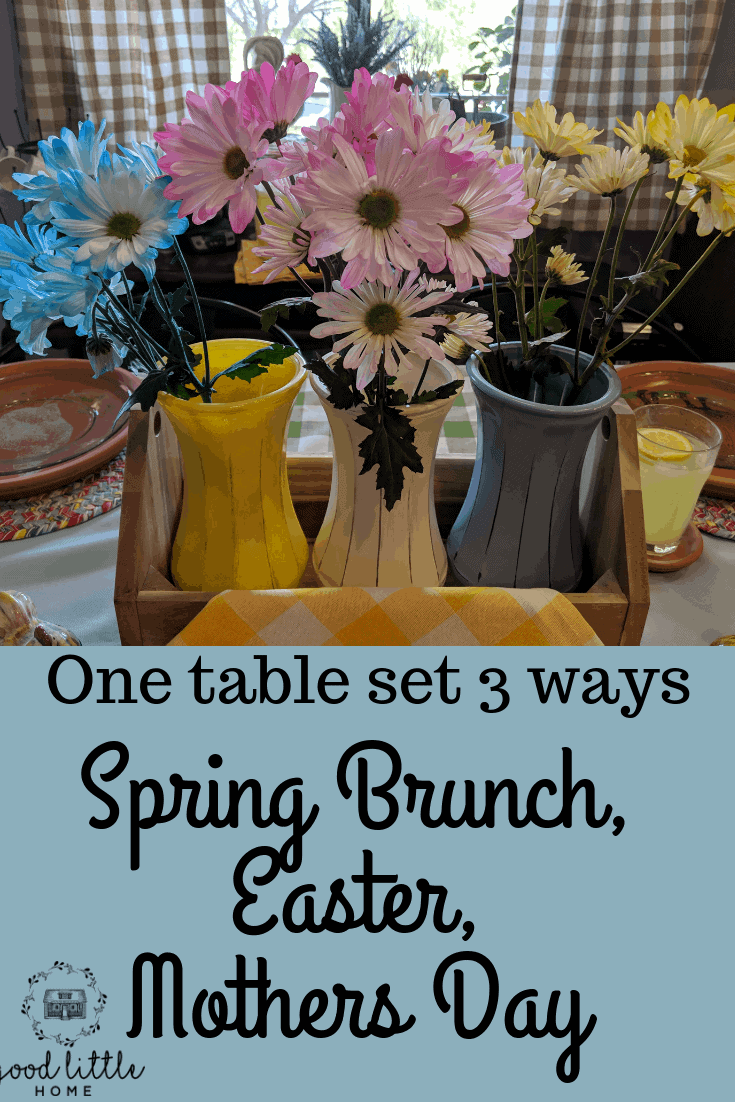 One Table Set 3 ways for Spring