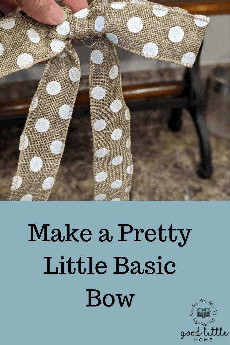 Make a Pretty Little Basic Bow